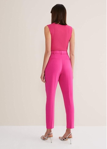 Phase Eight Adria Belted Cigarettes Trousers Pink USA | 0471835-QE